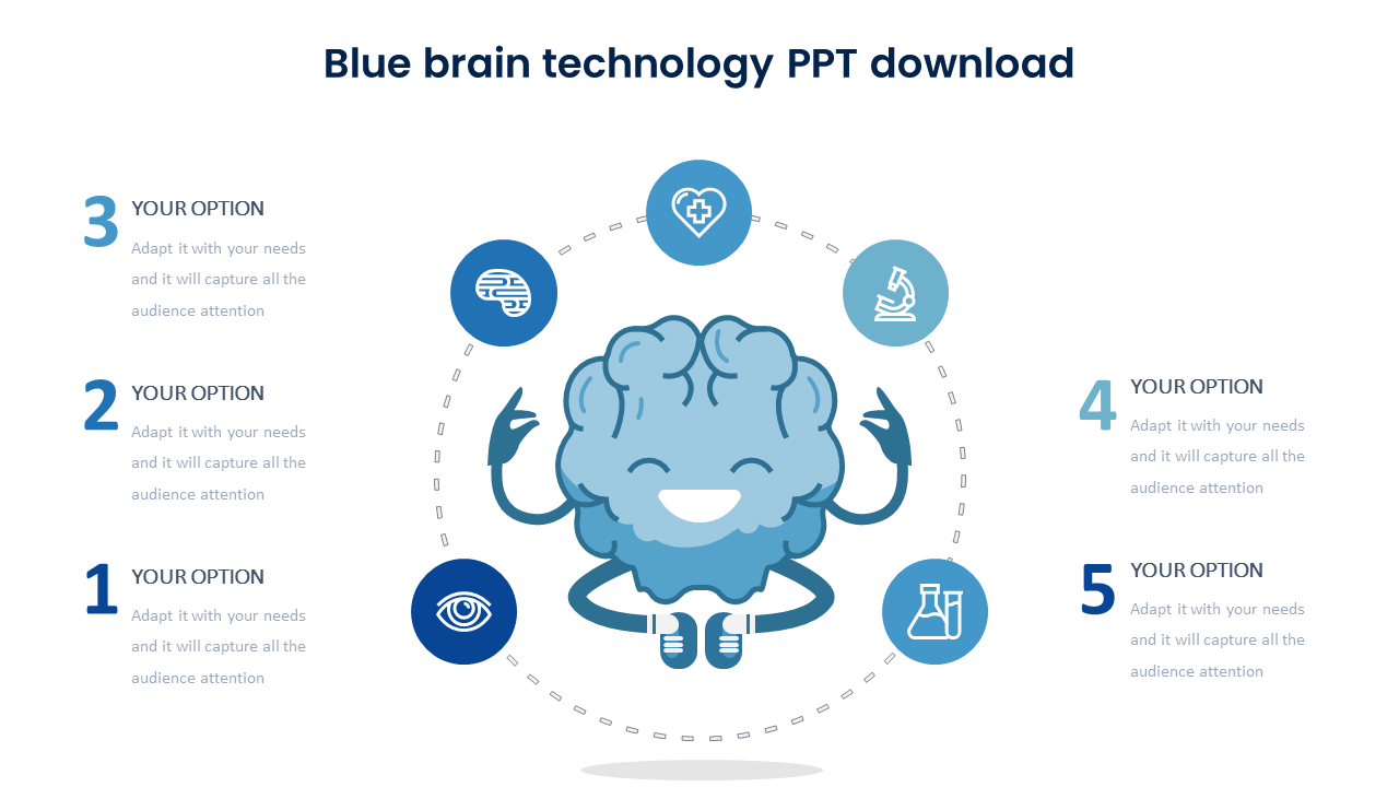 Innovative Blue Brain Technology PPT Download Slide